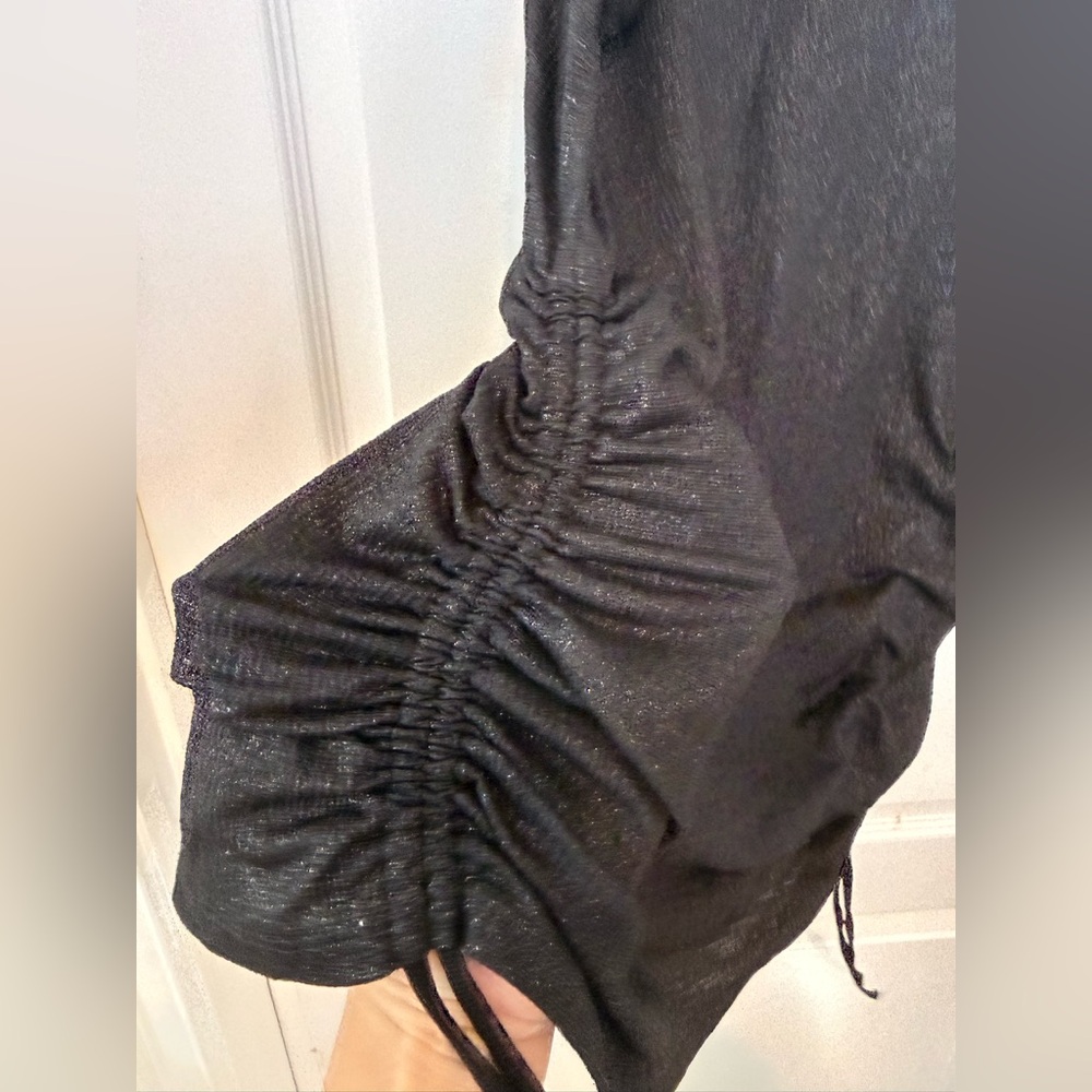Express Black Ruched Tank Top - Picture 2 of 6